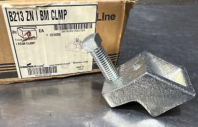 Nos Surplus Cooper BLINE B213ZN I-BEAM CLAMP 7/8  MAX FLANGE ZINC PLATED. 1 Unit • $42.90