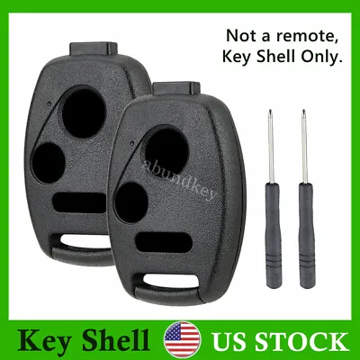 2 For Honda Fit 2009 2010 2011 2012 2013 Remote Key Fob Uncut Case Shell Cover • $8.85