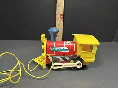 Vintage Fisher Price #643 Toot-Toot Train With Pull String Wood & Plastic • $11