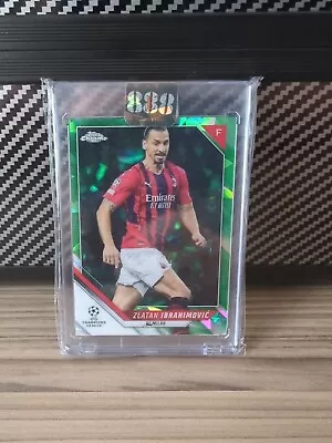 Zlatan Ibrahimovic Topps Chrome Sapphire Green 21/22  AC Milan /75 • £35