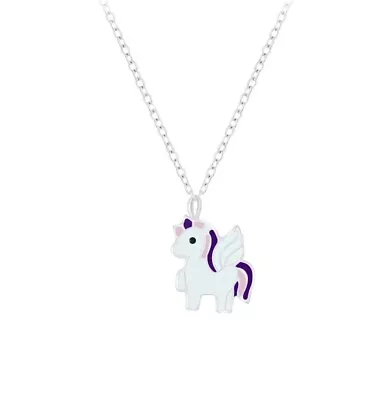 Children Sterling Silver Unicorn Pendant Girls Pendant Necklace Gift • £10.99