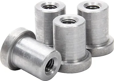 Weld On Nuts 1/2 -13 Thread LONG Threaded Nut Steel Chassis Mount Tab Pack Of 4 • $18.95