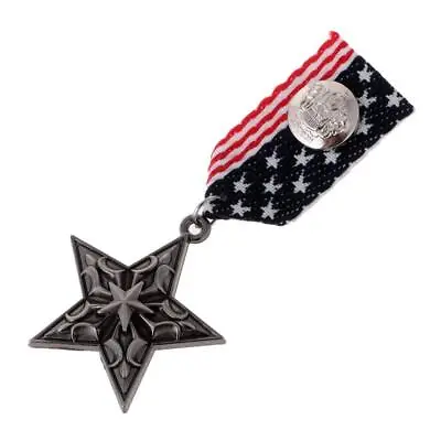 Formal Uniform Medal Badge Brooch Pin Ribbon Party Fancy Dress Costume American • £6.07