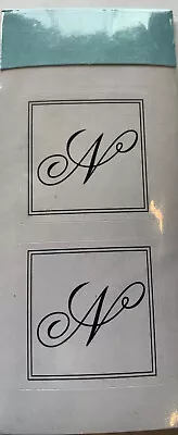 N Monogram Seal Sticker Letter Gartner Studios 1” Uppercase Cursive Envelope • $2.98