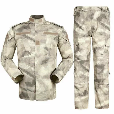 2PCS Army Mens Tactical Suit Military Outdoor Combat Coat Pants Camo Uniform • $60.75