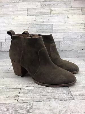 Madewell Ankle The Brenner Boot Suede Zip Women 7.5 • $39.99