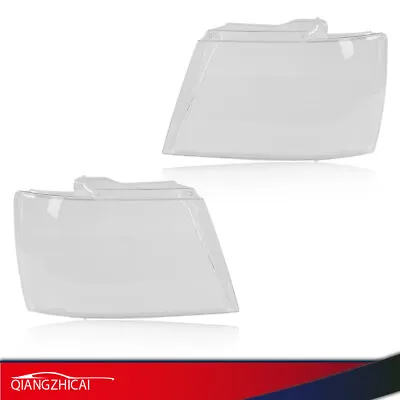 Headlamp Headlights Lens Clear Cover Pair Fit For 2007-2014 Chevy Tahoe Suburban • $34.95