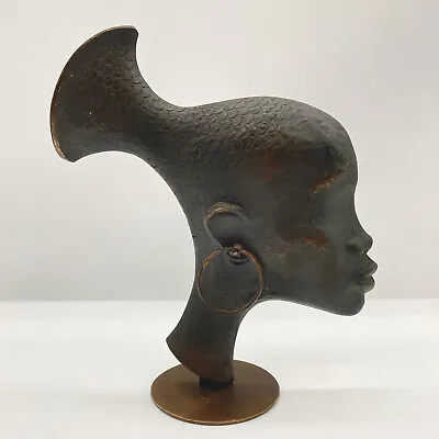 Vintage WHW Karl Hagenauer Head Sculpture Of African Woman 1930s Bronze • £513.70