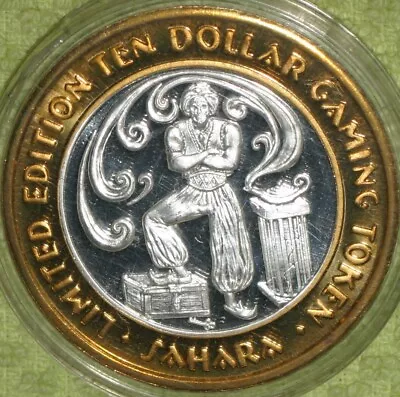 $15.99 • Buy Sahara Casino Limited Edition $10 Gaming Token - .999 Pure Silver