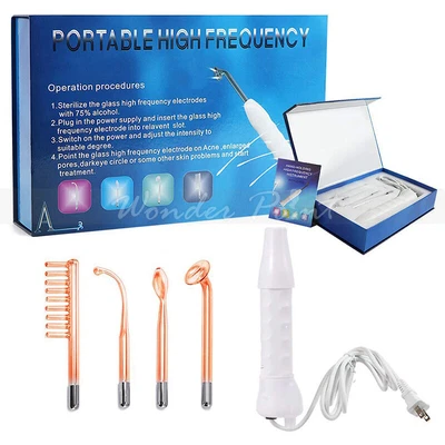 $37.99 • Buy High Frequency Machine With 4 Wands Facial Violet Light Ray Anti Acne Skin Care