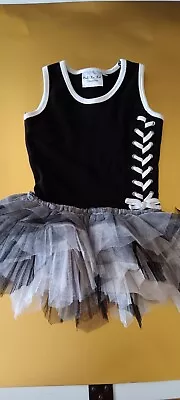 Ooh La La Couture 24m Black & White Ruffle Dress • $17