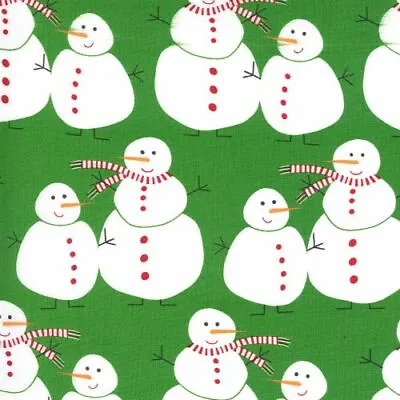 Merry And Bright By Me & My Sister For Moda - Evergreen Snowmen  #22400-12 • $11.95