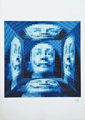 Faces Of Dali #5 Limited Edition Silkscreen Jean-Pierre Vasarely (YVARAL) • $1995