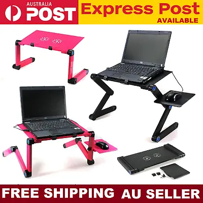 Portable Foldable Laptop Stand Desk Table Tray Adjustable Sofa Bed Mouse Pad  • $38.99