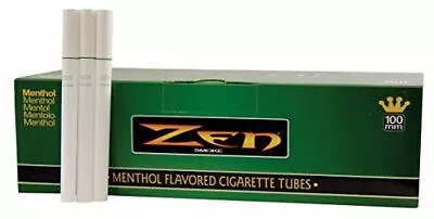 Zen Menthol 100mm Cigarette Tubes 200 Count Per Box [10-Boxes] • $57.11