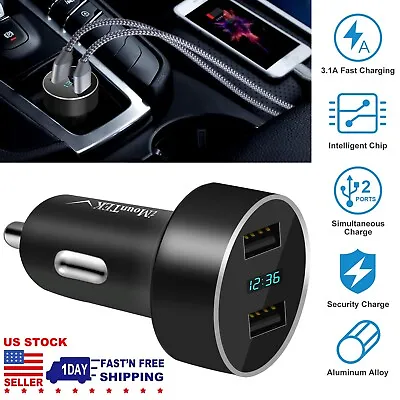 Fast Car Charger Dual USB Port Quick Output For IPhone Samsung LG Tablet PC • $10.57