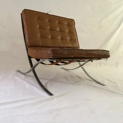 MieS VaN DeR RoHe BaRceLoNa CHaiR - AutHeNtic EaRLy 1950's • $850