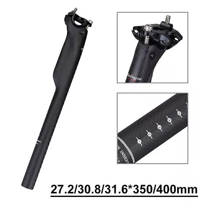 Full Carbon Fiber 3K Mountain Bike Seatpost MTB Road Bicycle Seat Post Tube • $28.37