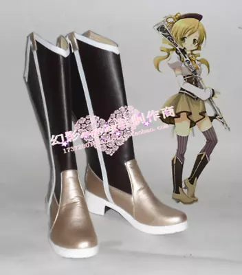 Puella Magi Madoka Magica Mami Tomoe Halloween Cosplay Shoes Boots H016 • $41.27