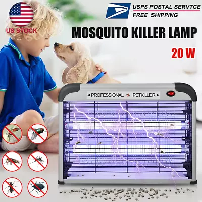 Lamp Insect Killer Mosquito Zapper Bug Pest Fly Trap Electric Indoor Light Lawn • $26.69