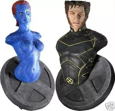 X-Men WOLVERINE & MYSTIQUE Statue Figure Bust Set UNUSED NECA • $4.99