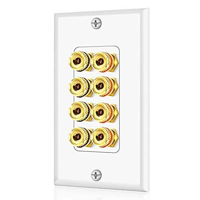 $27.31 • Buy TNP Home Theater Speaker Wall Plate Outlet - Speaker Sound Audio Distribution...