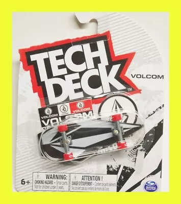 Tech Deck VOLCOM Ultra RARE Red Wheels Fingerboard Skateboard NEW! • $14.82