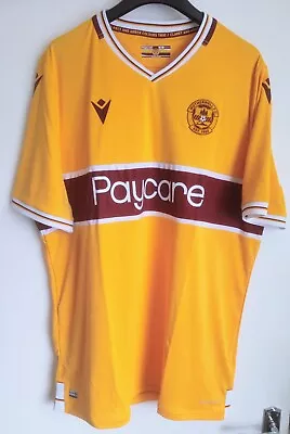 £29.99 • Buy New With Tags Motherwell FC Home Macron Football Shirt Mens 48-50  4XL Scotland