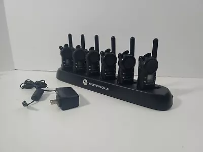 6 Motorola CLS1413 UHF Radios Walkie Talkies 4-Channel W/ 6 Multi-Unit Charger  • $349