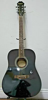 Epiphone DR-100 EB Acoustic Guitar Ebony Black 6-String Right-Handed • $199