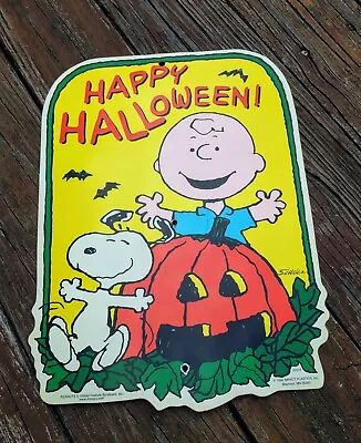 Halloween Peanuts Charlie Brown Snoopy Outdoor Yard Sign Outside Decor Art Prop • $52.79