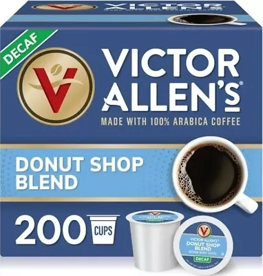 Victor Allen Decaf Donut Shop K Cups Single Serve (200 Count) • $81.98