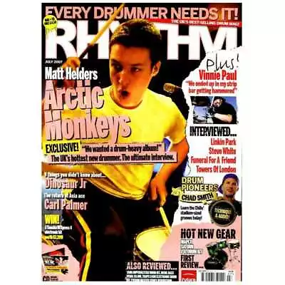 £3.95 • Buy Rhythm Magazine July 2007 Mbox2534 Arctic Monkeys  Dinosaur Jr  Carl Palmer
