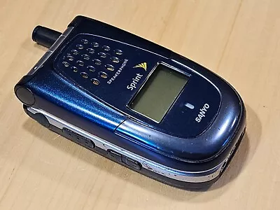 Sprint Sanyo Flip Phone Model No. SCP-2400 Untested For Parts Repair BLUE! • $16.99