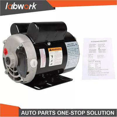 Labwork Electric Motor 3HP 3450 RPM Compressor Duty 56 Frame 1Phase 115-230Volt • $136