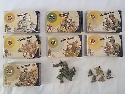 Vintage Airfix 70's 80's  Soldiers  Boxed 1/32 Scale WW2 - Job Lot  • £45