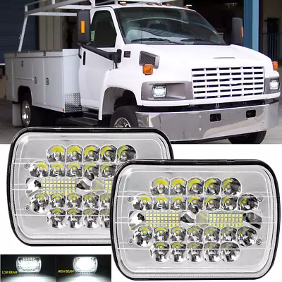 2pcs 7X6'' LED Headlights Hi/Lo Beam DOT For GMC TopKick C6500 C5500 C4500 Truck • $35.99