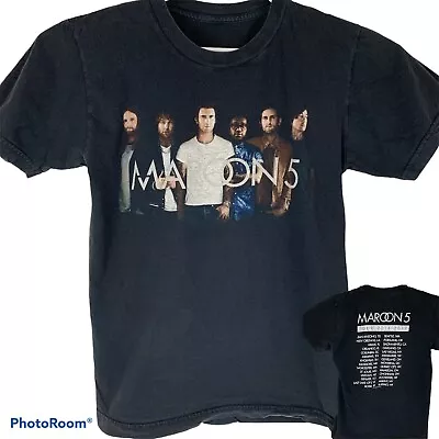 2016-2017 Maroon 5 Tour T Shirt Pop Rock Band Concert Black Graphic Tee Small • $14.99