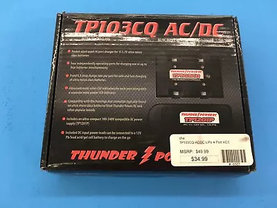THP103CQACDC Thunder Power TP103CQ-AC/DC 1S LiPo Quad/4-Port 12V AC/DC Charger • $35.99