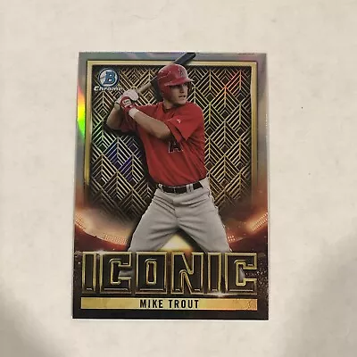 2023 Bowman Chrome-Iconic-Mike Trout #BI-1 • $1.74