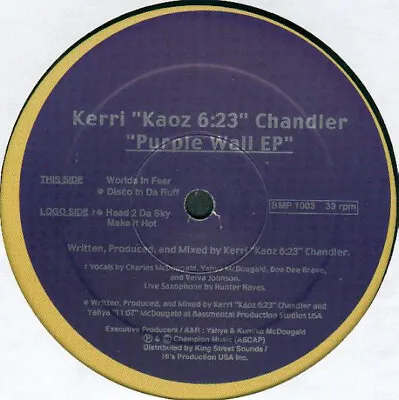 £21.49 • Buy Kerri Chandler - Purple Wall EP (12 , EP)