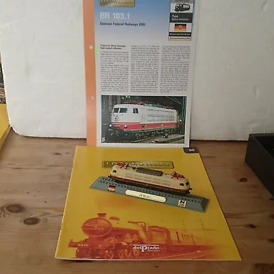 £10 • Buy Del Prado Locomotives Of The World Magazine Train Issue 60 DB BR 103.1 Germany