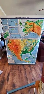 Vintage School Map Of United States • $95