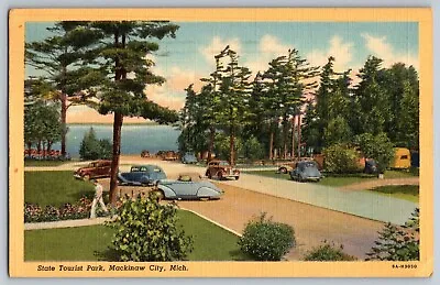 Mackinaw City Michigan MI - State Tourist  Park - Vintage Postcard - Posted • $5.94