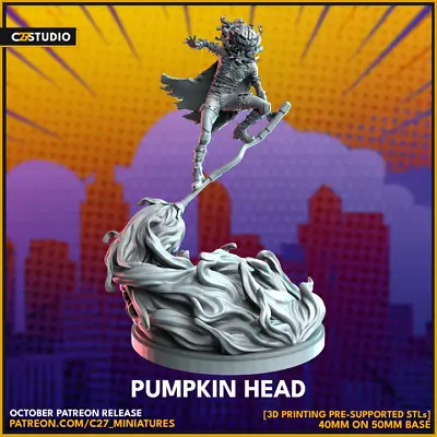 Jack O Lantern 40mm Scale Miniature - Crisis Protocol Proxy • $12.99