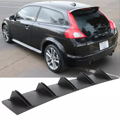 For Volvo 60S 90S C30 Rear Lower Diffuser Bumper Lip Splitter 5-Fins Black • $39.15