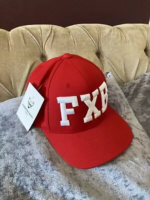 Foxberry Boys London Mens Red And White Graphic Stitched Adjustable Snapback Cap • £9.99