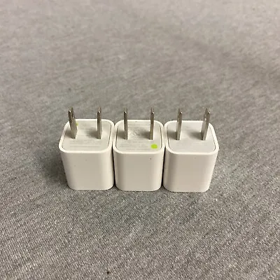 Genuine Apple A1265 AC Power Adapter Phone Charger Output 5V 1A (3 Pack) • $11.99