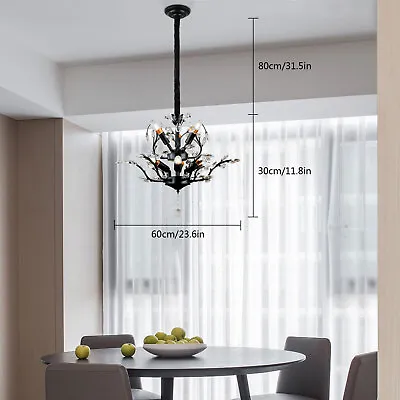 Elegant Crystal Chandelier Ceiling Light Lamp Pendant Fixture Modern Lighting • $55.10