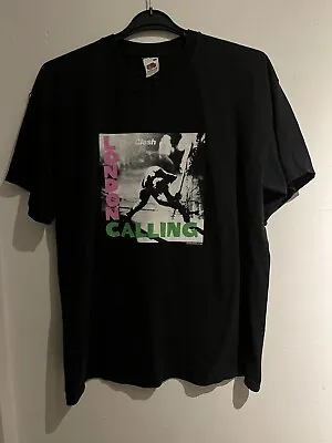 Vintage The Clash London Calling T-Shirt 2003 Black Punk Rock Band Tour Retro XL • £45